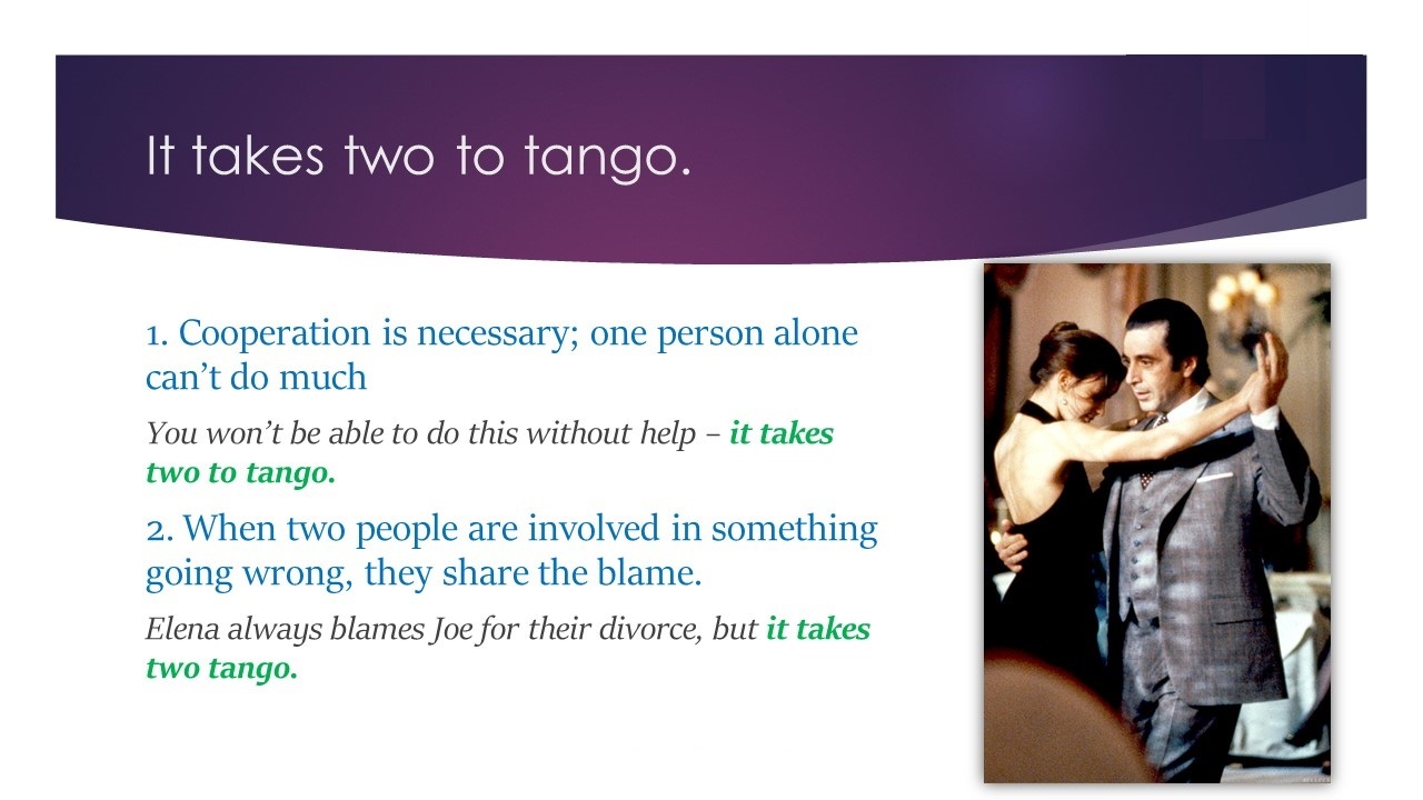 takes two to tango